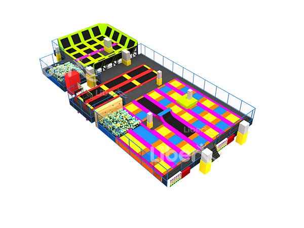  Professional Colorful Indoor Large Trampoline Park Factory In China